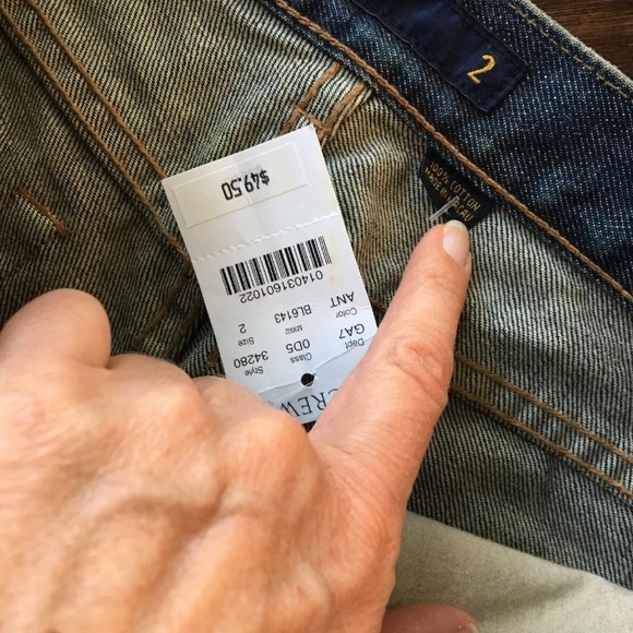 Vtg 90s J Crew Sz 2 Hipster Flare Jeans 9” Rise - Picture 6 of 8